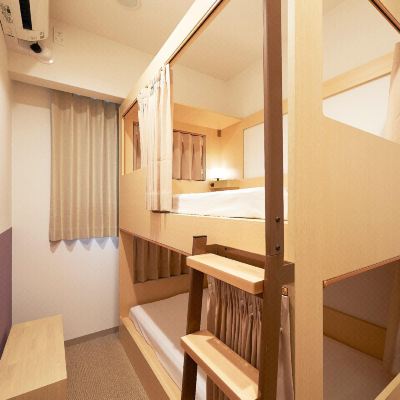 女生樓層上下鋪房（帶公共浴室） 京都四條烏丸口袋飯店-私人客房優惠