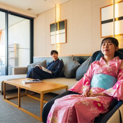 The Grand Ocean's Triple Room With Open-Air Bath