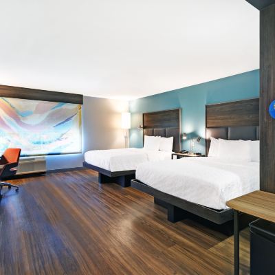 Hearing Accessible Room With 2 Queen Beds And Roll-in Shower Tru by Hilton Grand Rapids Airport Promo Code
