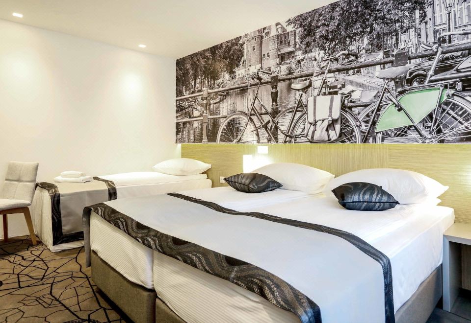 标准三人房， 1 间卧室， 无障碍