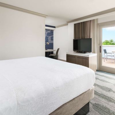 行動無障礙一卧室大床套房帶浴缸和陽台 安納波利斯市區希爾頓花園酒店優惠