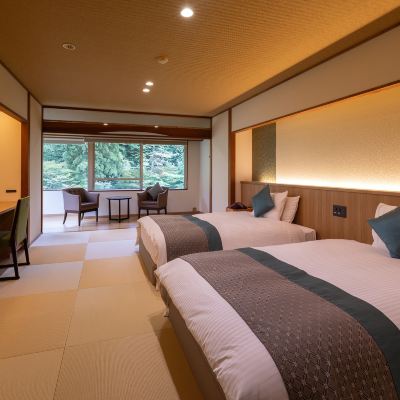 本館 コーナーツイン バス付き ガーデンビュー 風雅の宿 長生館 クーポン