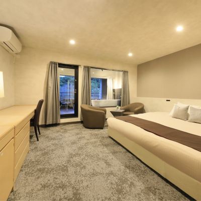 専用露天風呂付きのお部屋(ダブルベッド) メルヴェール箱根強羅 クーポン