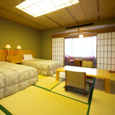 [Japanese-Style Twin Bedroom] Top Floor Or 5th Floor [Japanese Room] [Non-Smoking] [Mountain View] [River View] ホテル鹿角 クーポン