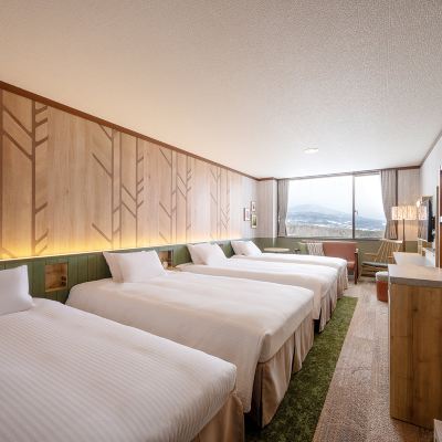 スーペリアルーム(ベッド4台)(浴室) 八幡平マウンテンホテル クーポン