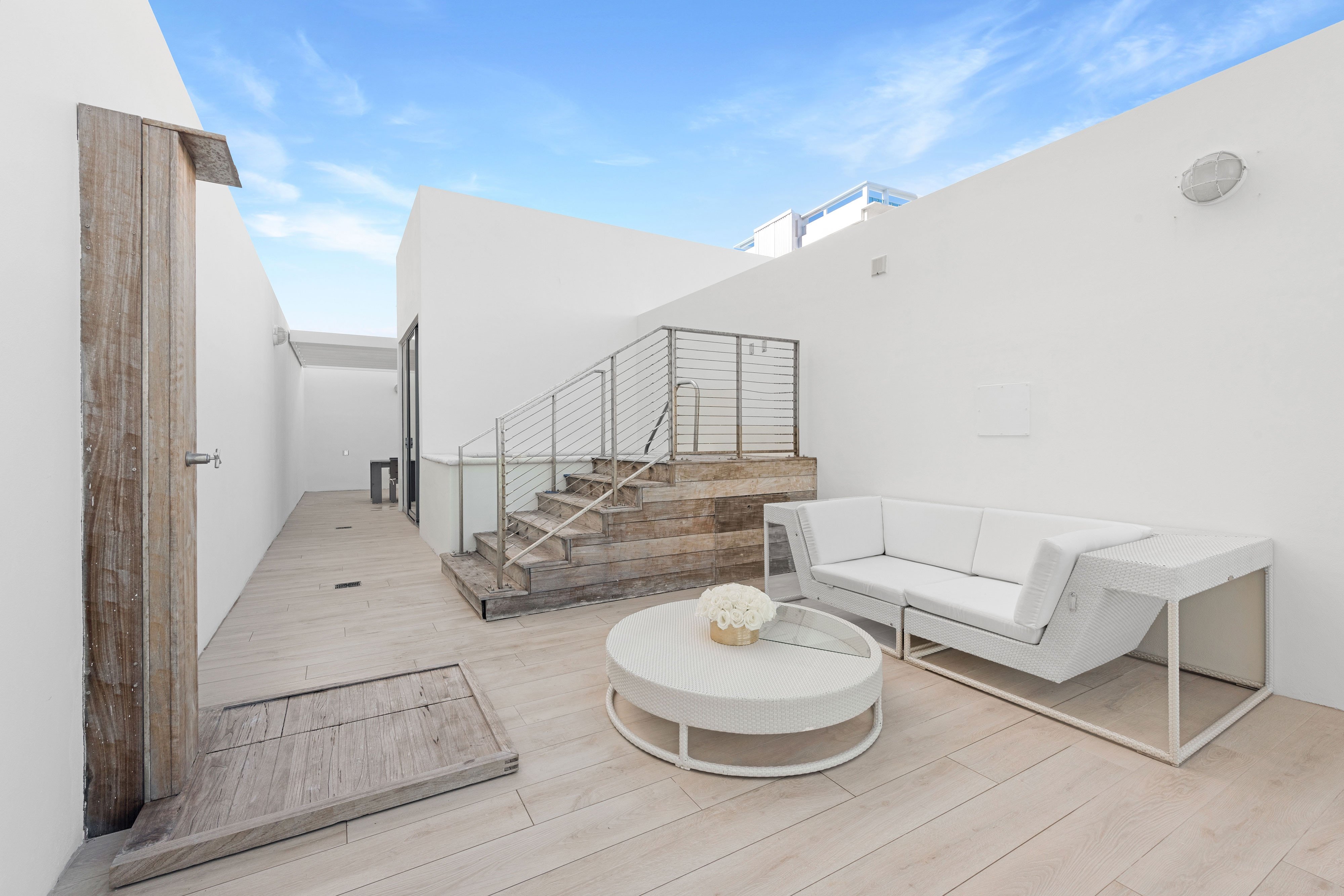 海滨屋顶双层套房，1张特大床，海滨