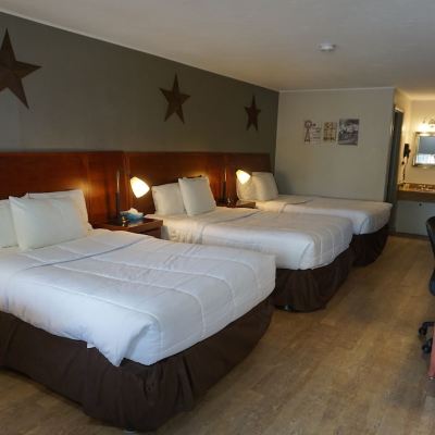 Room with Three Double Beds