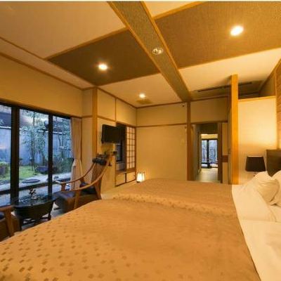 和風モダンルーム(浴室) 森に囲まれた癒しの宿　鬼岩温泉　了山 クーポン