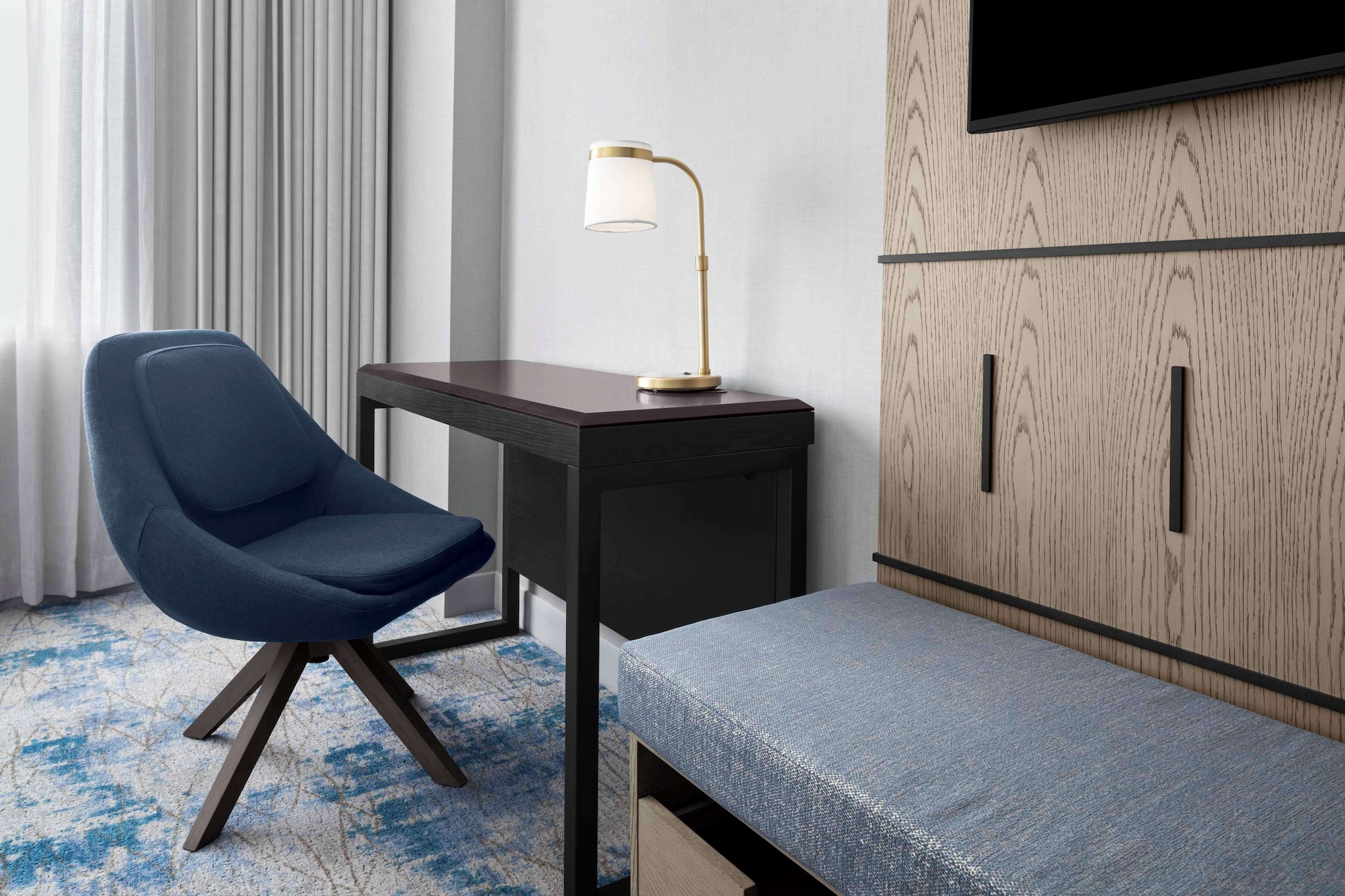 1张特大床纽约市景观