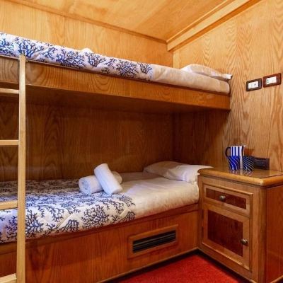 Cabin on Boat with Bunk Beds