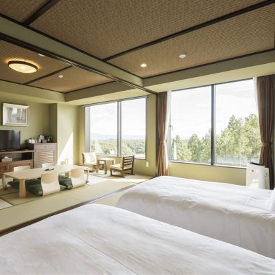 和風デラックスルーム(浴室) ホテル 森の風 那須 クーポン