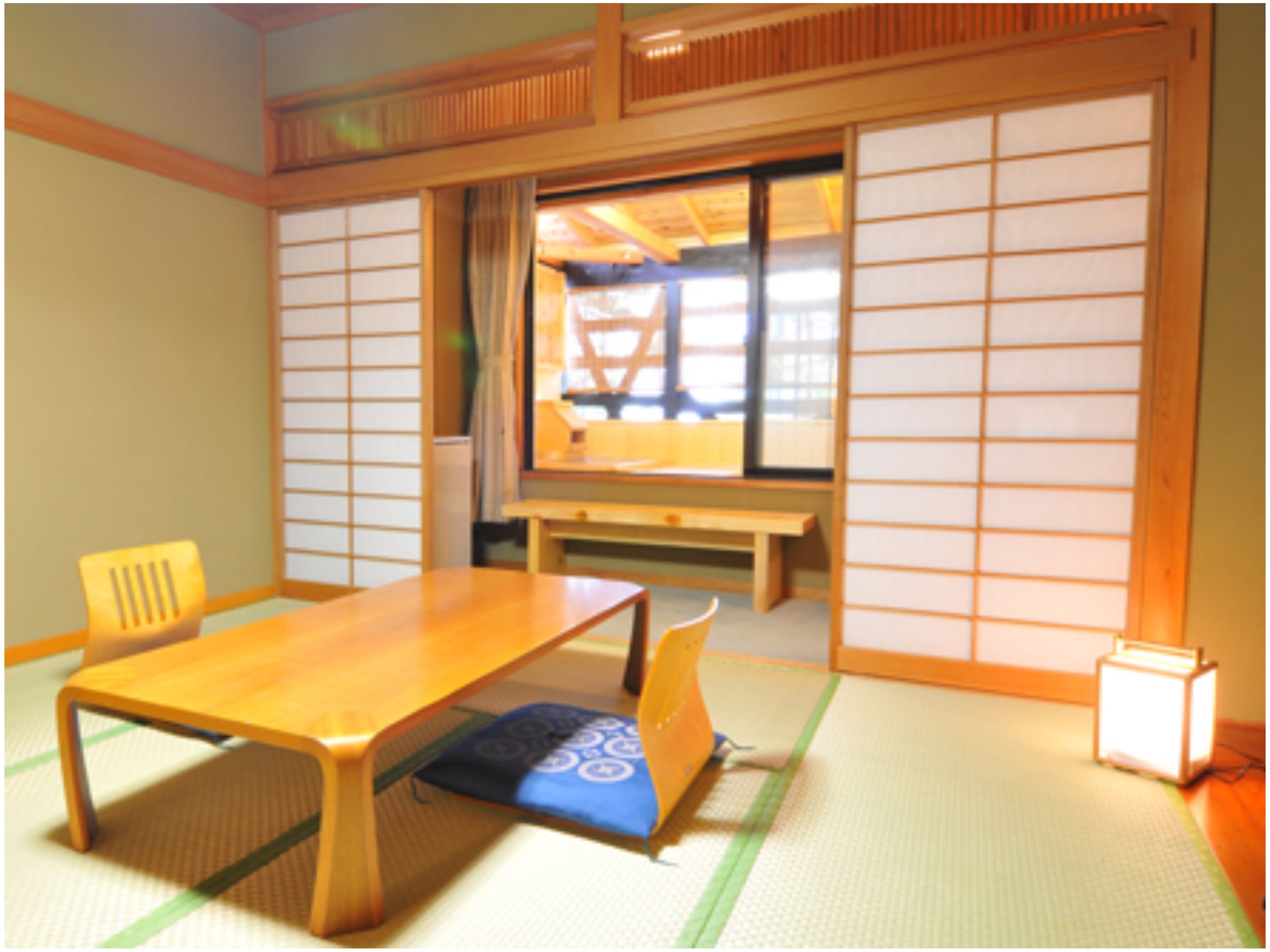 日式房间，8叠榻榻米，带露天浴池