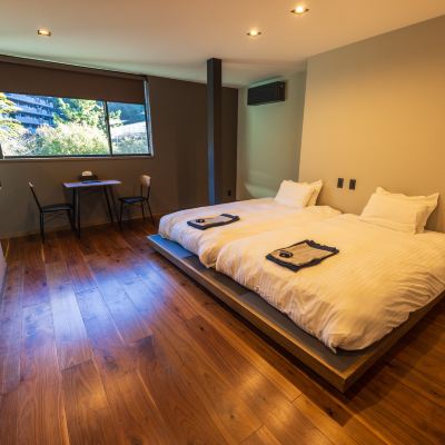 Junior Suite Twin Room, Mountain View, Non-Smoking ([Maisonette Twin] Moegi Renovated In 2023, 100% Natural Hot Spring Bath Included) 古宿 花長園 クーポン