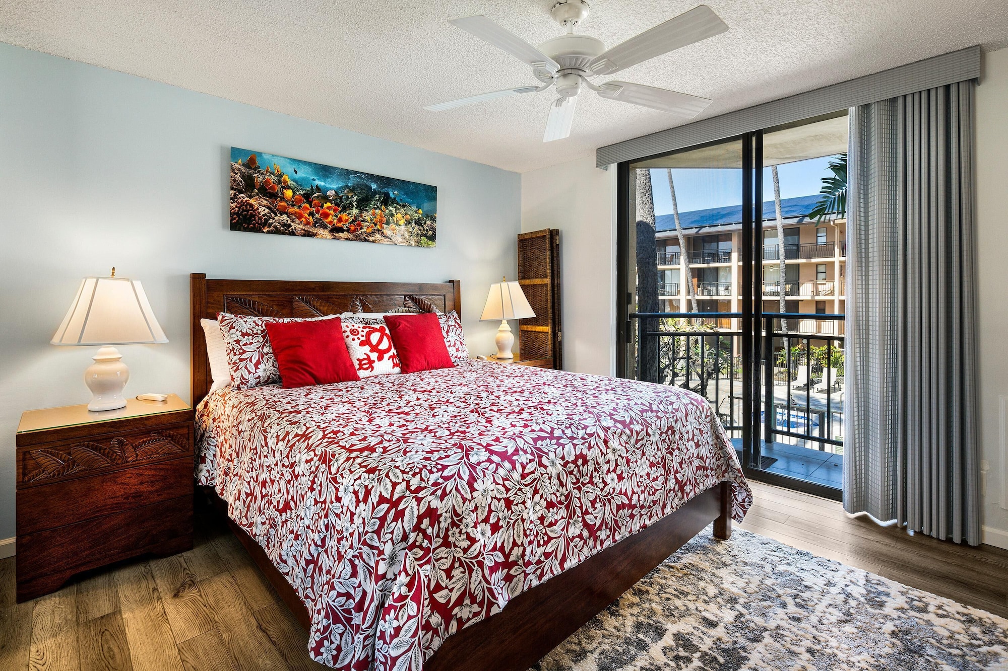 公寓，1特大床，海景（科纳马克伊1-204海景！空调！翻新）