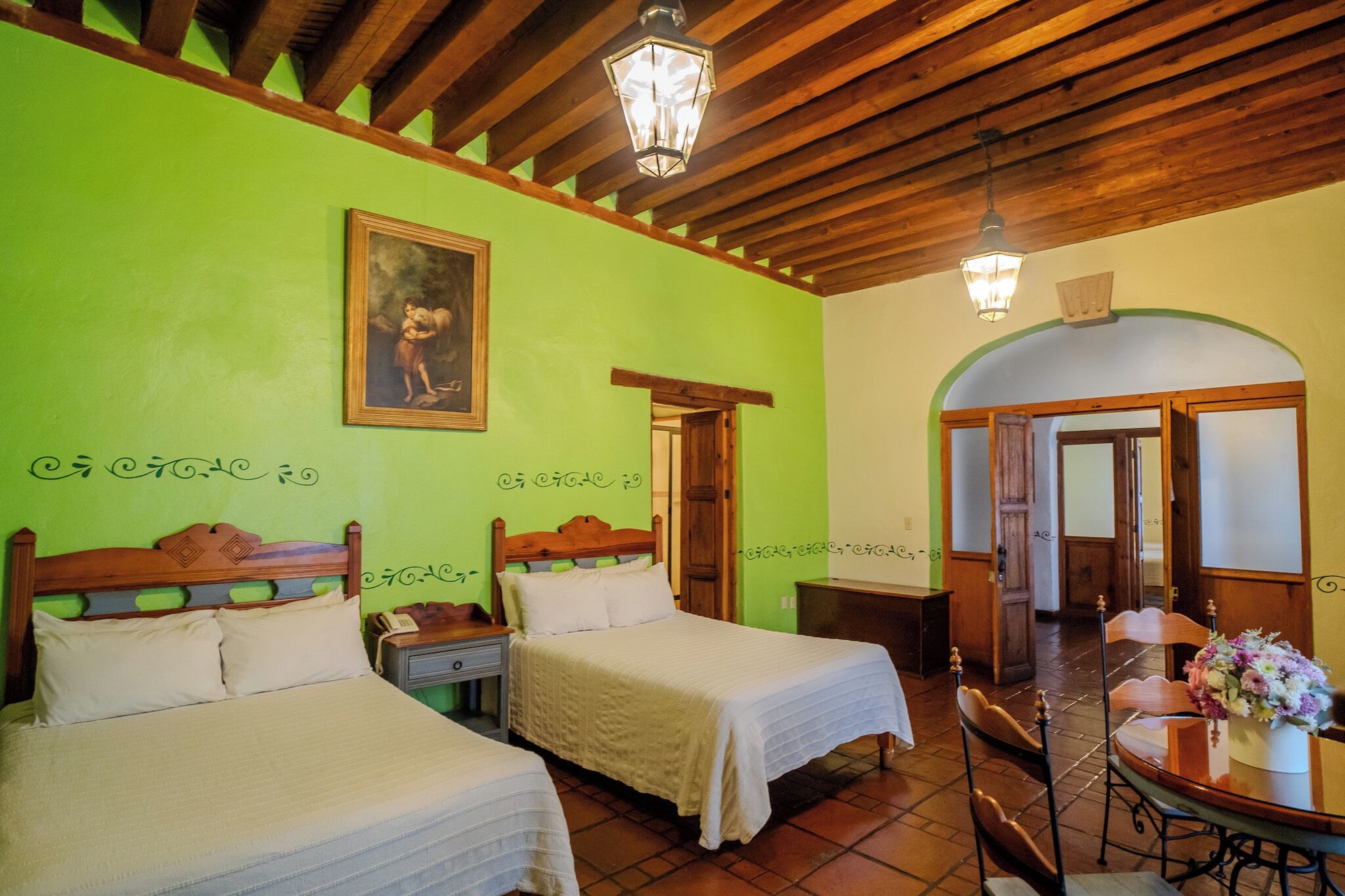 小型套房， 2 张双人床