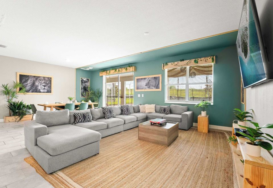 小屋 多张床 可使用泳池 池景 （丛林小屋 at Championsgate）