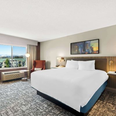 行動聽力無障礙特大床房帶無障礙淋浴 聖馬特奧希爾頓花園旅館優惠