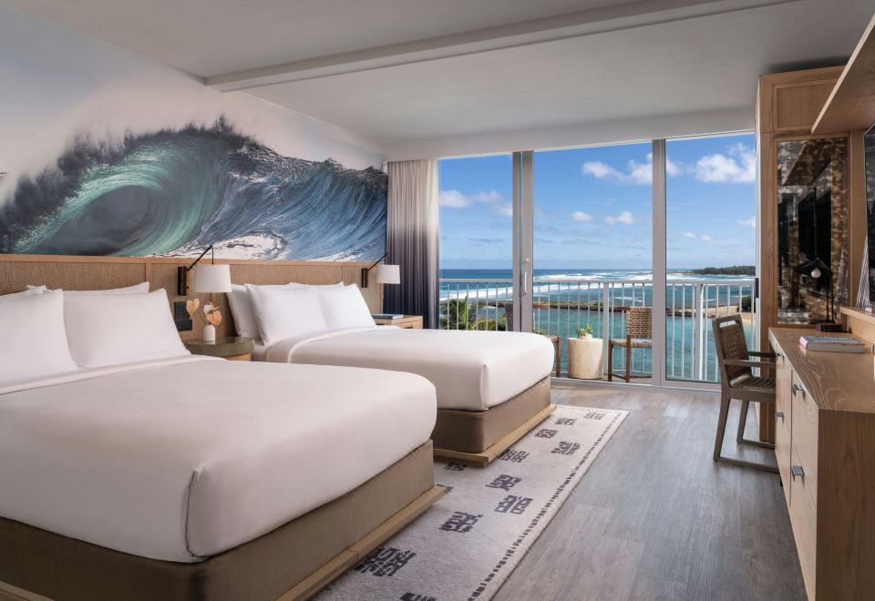 海景客房（2张大床，带阳台）