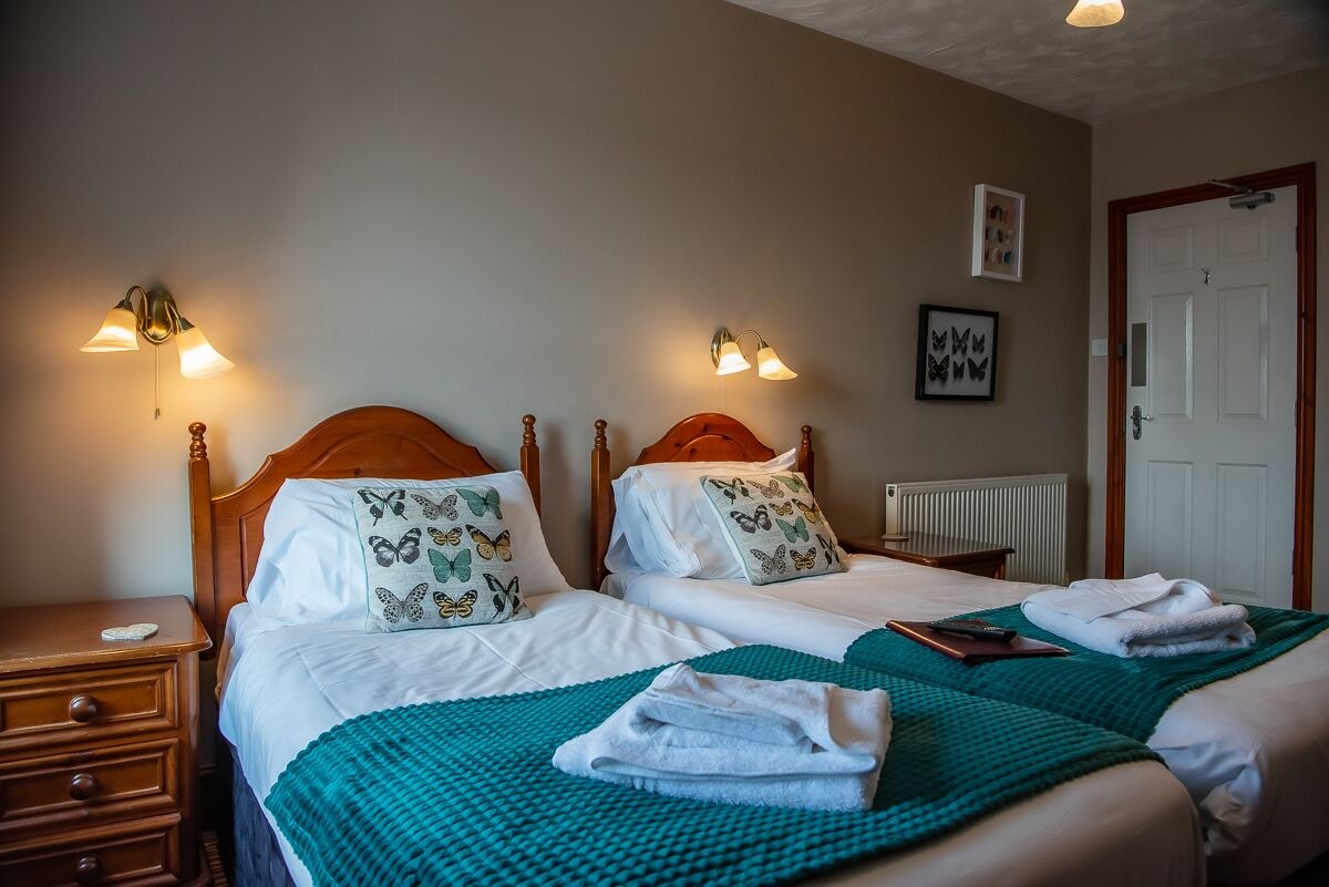 舒适客房， 2 张单人床， 山景