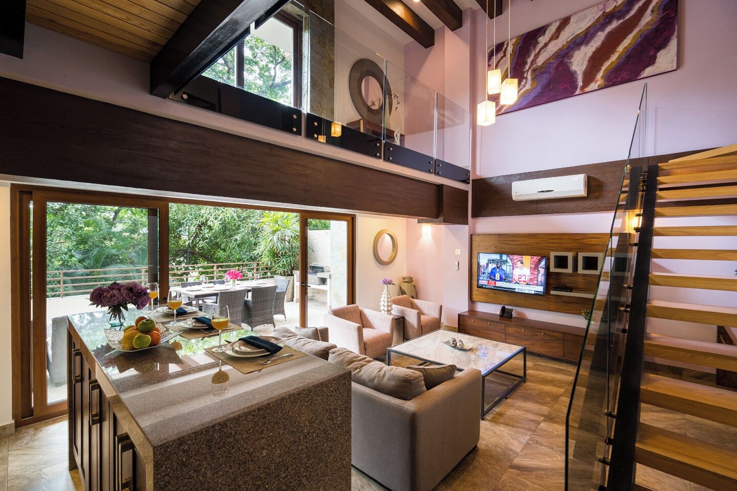 豪华阁楼，2卧室，街景