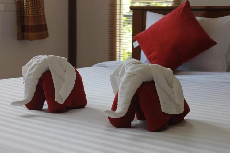 ห้องเตียงควีน มีระเบียง