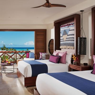 Preferred Club Junior Two Queen Suite with Ocean View Secrets Cap Cana Resort & Spa Promo Code