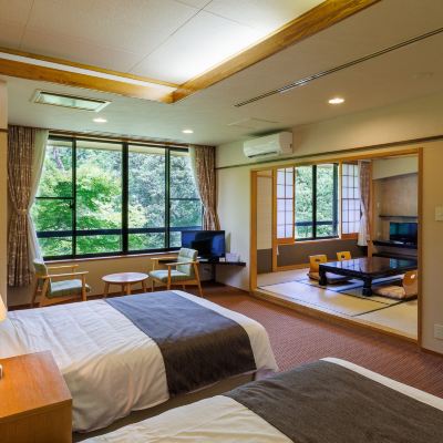 和風西洋風スタンダードリバービュールーム 青梅石神温泉　清流の宿　おくたま路 クーポン
