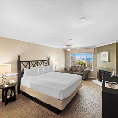 小型套房：壁爐；特大床；海邊 聖西蒙摩根酒店優惠