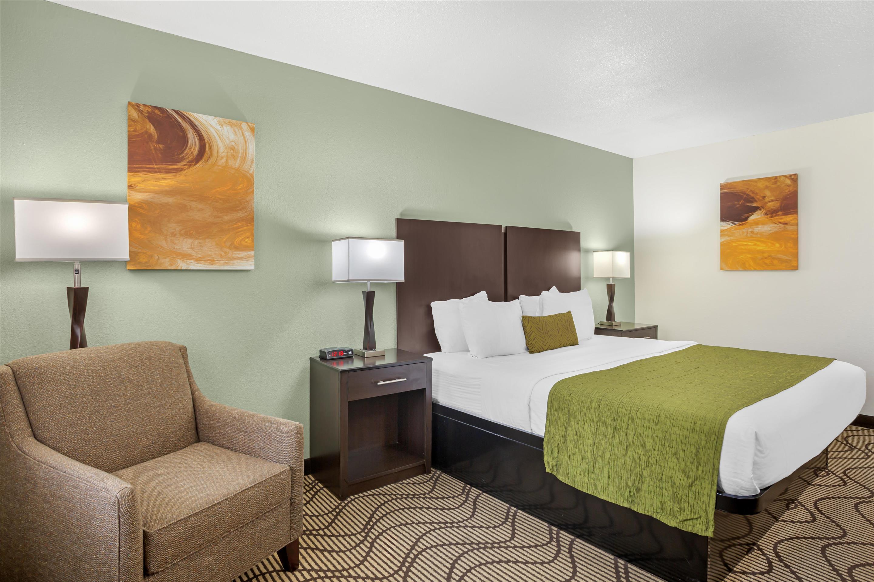 无障碍-1张特大床，行动无障碍，无障碍淋浴，无烟