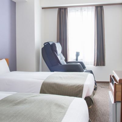 【ベッド幅122cm×2台】ツイン　禁煙 ホテルアベスト長野駅前 クーポン