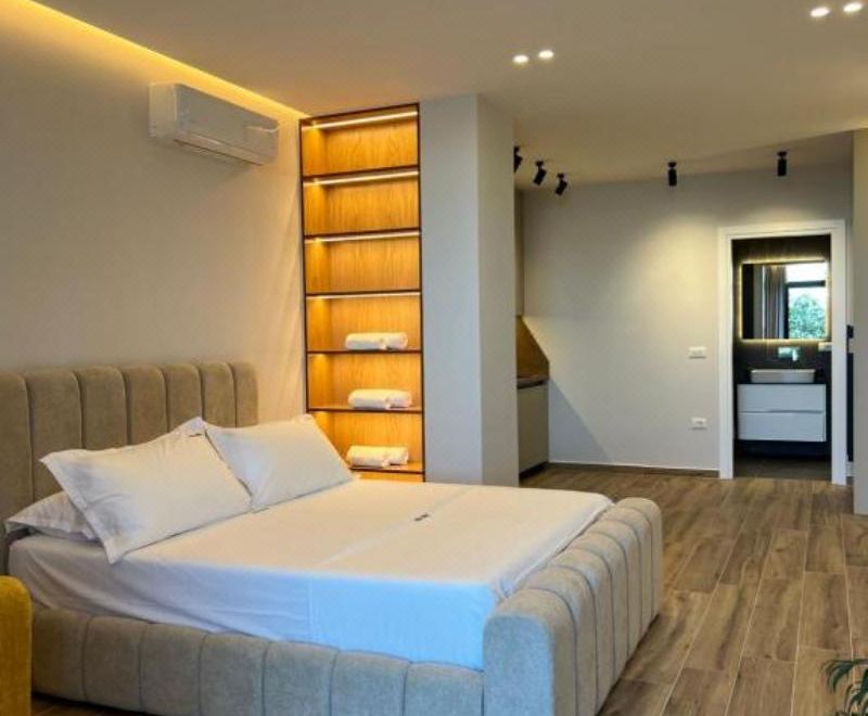 花园和海景一室公寓