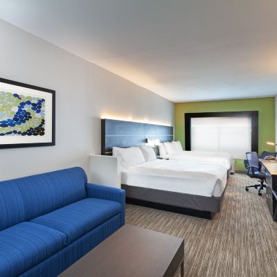 Suite with Two Queen Beds and Mobility Accessible Roll-in Shower