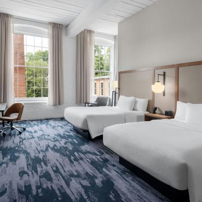 2 Queen Beds Room Fairfield Inn & Suites Madison Historic Eagle Cotton Mill Promo Code
