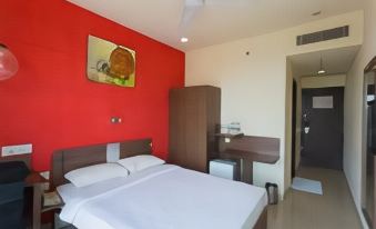The small studio in our hotel includes a bedroom with two beds and an attached bathroom at Ginger Hotel  Delhi Rail Yatri Niwas  Irctc