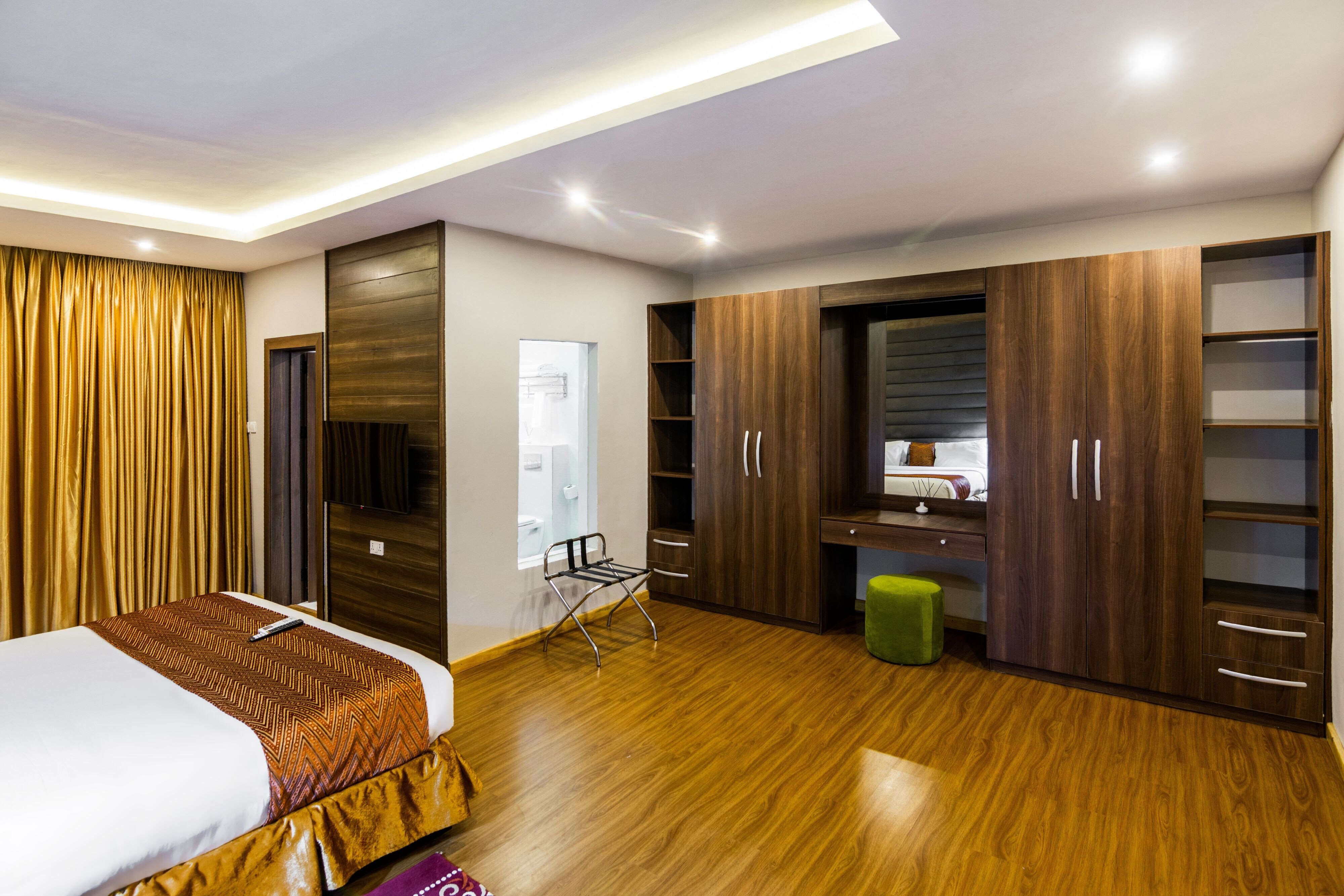 自助式一卧室公寓 1张特大床 城景