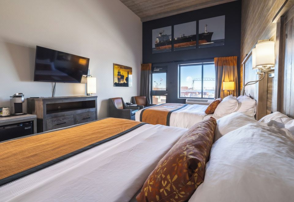 两张大床露台房