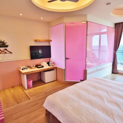 粉紅天空海景雙人房 台東海平面民宿優惠