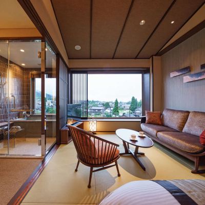 和風コーナーシティビュールーム(浴室) 庄川温泉風流味道座敷ゆめつづり クーポン