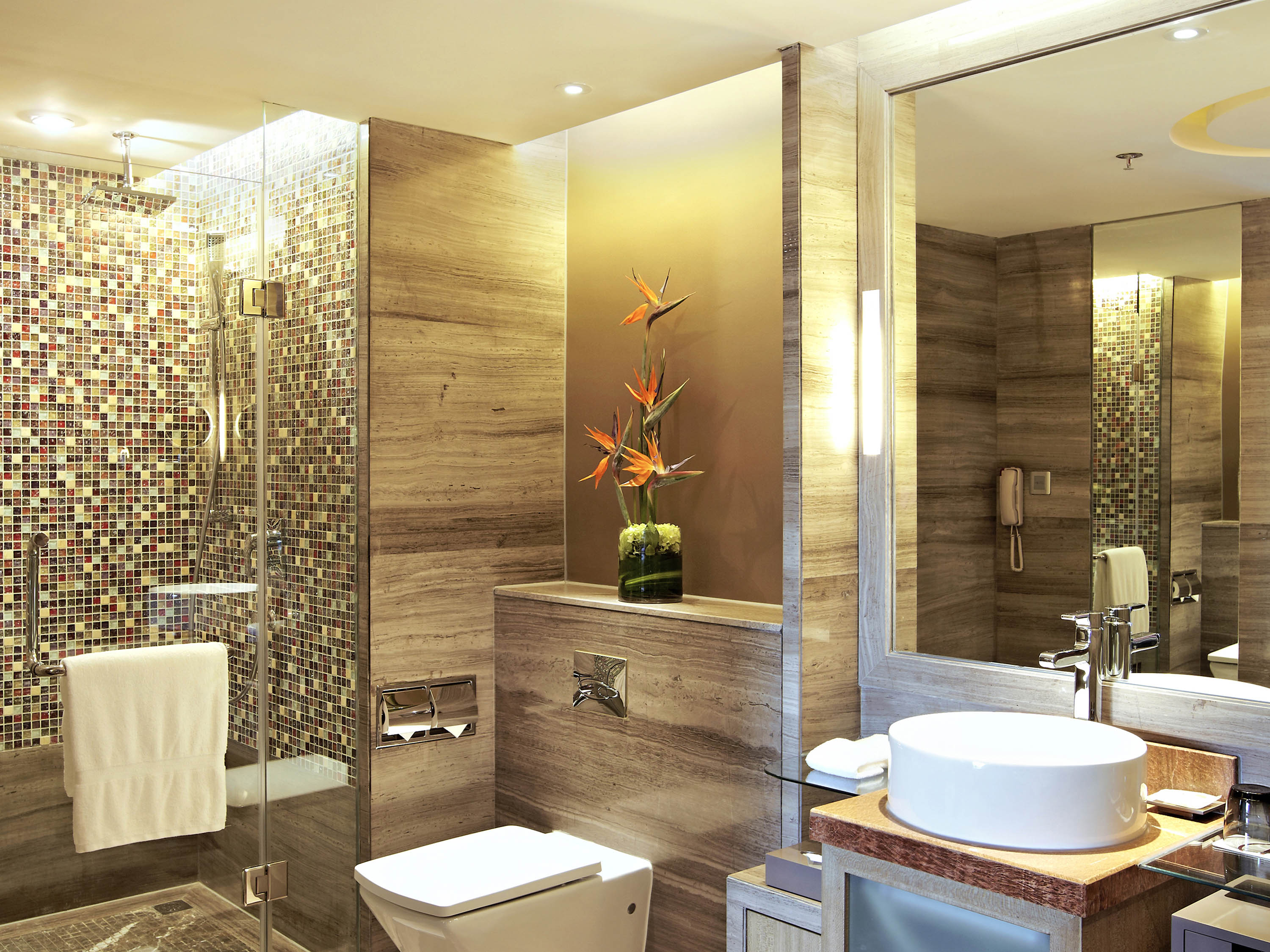 高级园景双床房