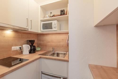 带山景的单间公寓a