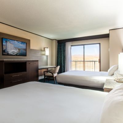 Queen Room, Two Queen Beds, Standard/Mountain View, Refrigerator (No Pets Allowed) Don Laughlin's Riverside Resort & Casino Promo Code