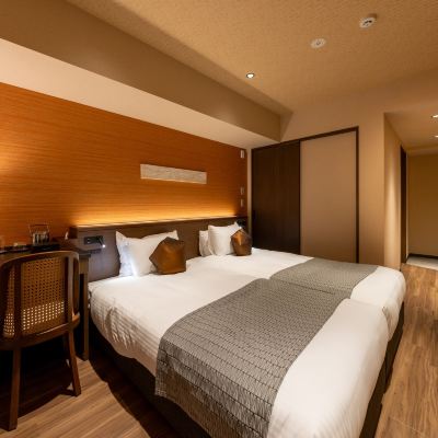 本館レギュラーフロア レギュラー ツイン（浴室付き、リバービュー） 熱海温泉 料理旅館 渚館 クーポン