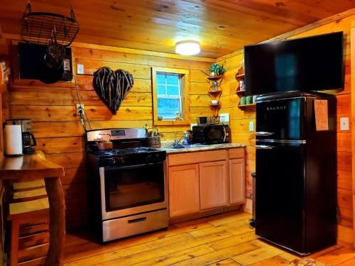 Lil' Log at Hearthstone Cabins and Camping - Pet Friendly One-Bedroom House