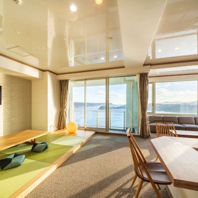 新館和洋折衷スタイルルーム（浴室付き、オーシャンビュー） 平戸たびら温泉　サムソンホテル クーポン