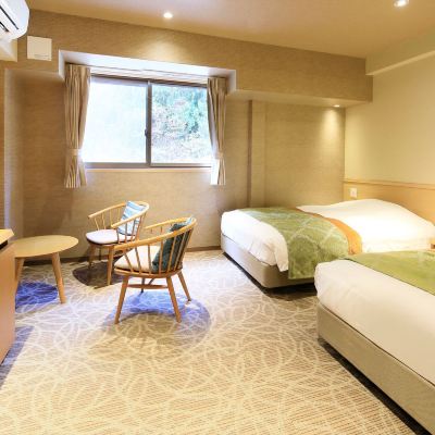 本館スタンダード ツインルーム（マウンテンビュー）21〜25平方メートル 浜辺の料理宿 宝来館 クーポン