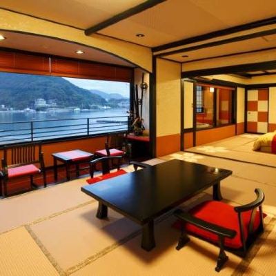 Japanese Style 12 Tatami Mat + 10 Tatami Mat Bath With Ocean View 今　ふたたびの　ときめきへ　　粋松亭 クーポン