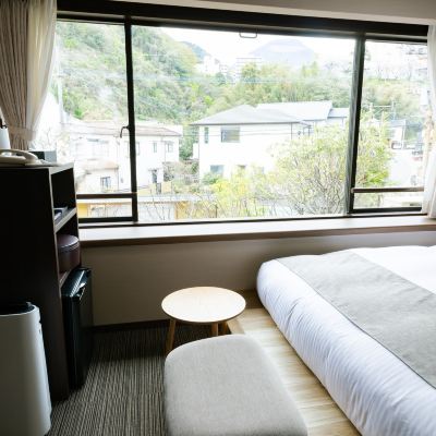 [for 1 Person Only] 2nd Floor, Mountain Side [Standard] [Double Room] [Non-Smoking] [Mountain View] 眺望の宿　しおり クーポン