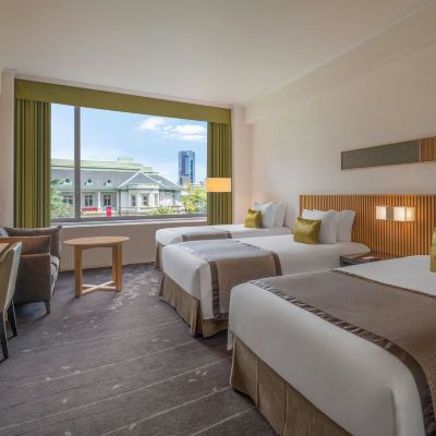 アッパーデラックス トリプル ゲストルーム ダブル2台 高層階 ワールプール ザ・プリンス さくらタワー東京、オートグラフ コレクション クーポン