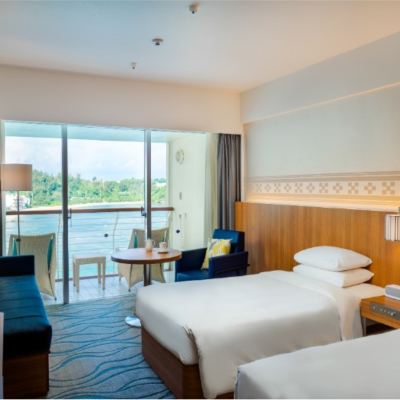 低層翼側海景高級雙床房（三樓） 沖繩萬麗度假飯店優惠