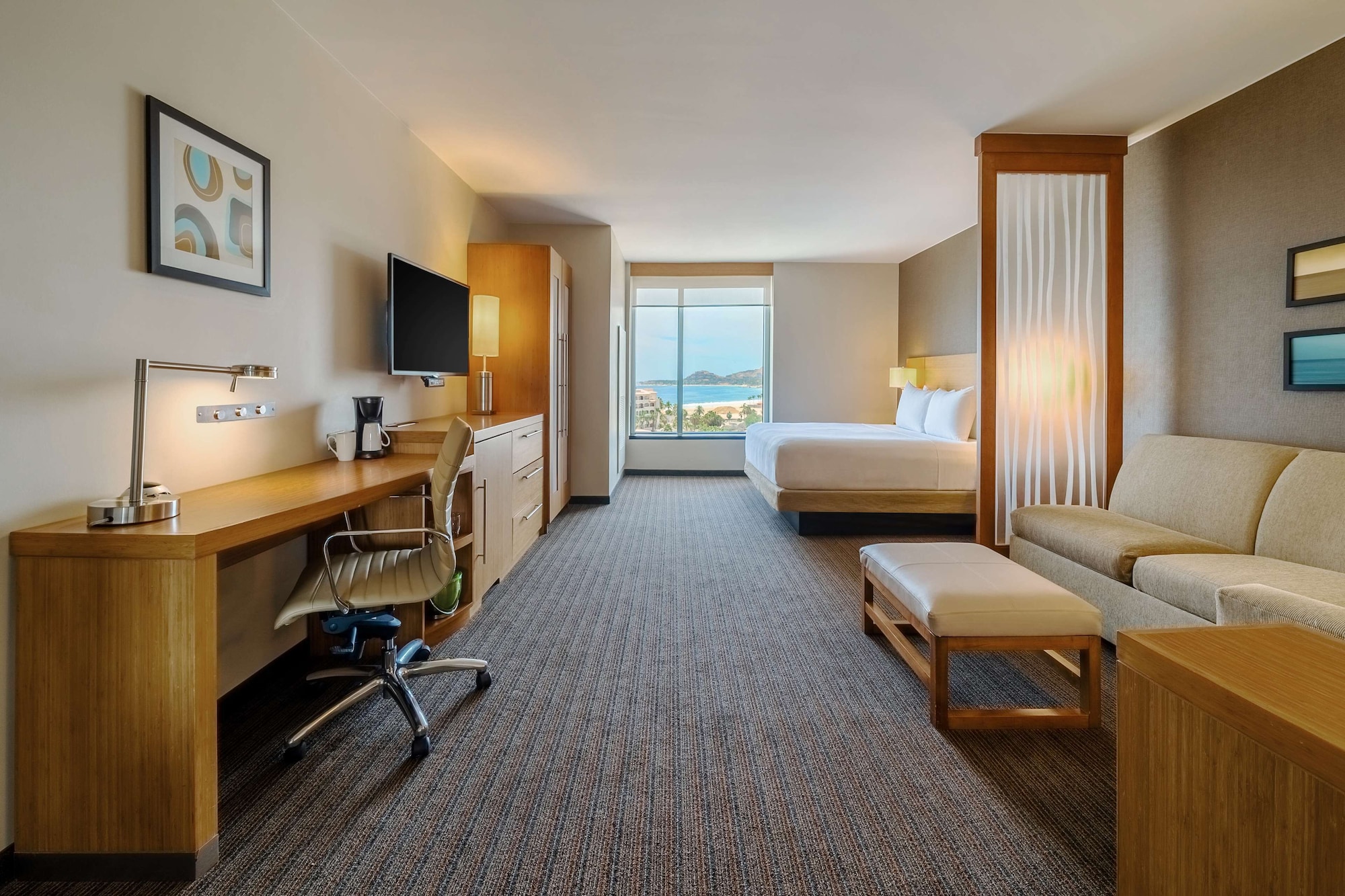 凯悦特大床房（带梳化床）